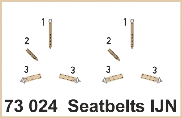 EDU73024 - Eduard Models 1/72 Seatbelts IJN Super Fabric