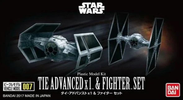 Bandai Star Wars - 1/144 Tie Advanced & Tie Fighter Set