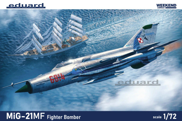 Eduard 1/72 MiG-21MF Fighter Bomber Weekend Edition