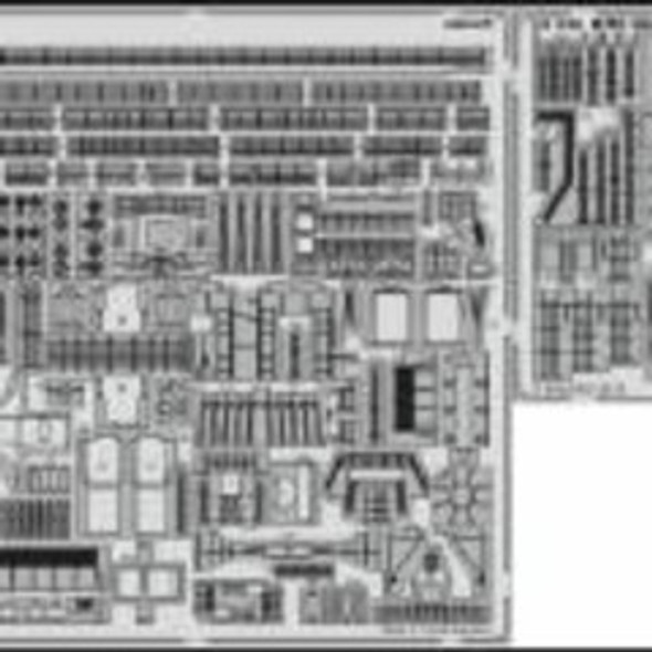 EDU53136 - Eduard 1/350 HMS Illustrious Superstructure - For Airfix Kit