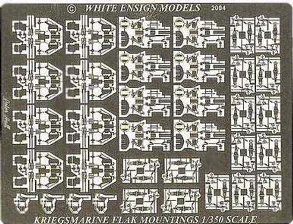 WHIPE3566 - White Ensign Models 1/350 Kriegsmarine AA Fittings Anti-Aircraft Fittings