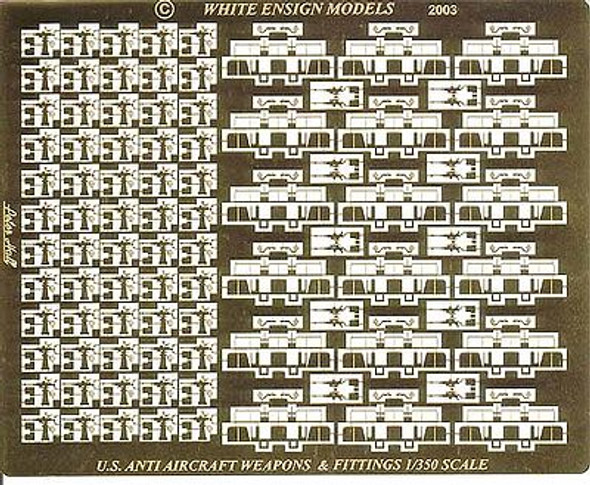 WHIPE3555 - White Ensign Models 1/350 USN Light AA Weapons/Fittings