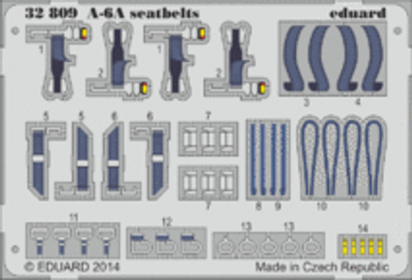 EDU32809 - Eduard Models 1/32 A-6A seatbelts - For Trumpeter Kit