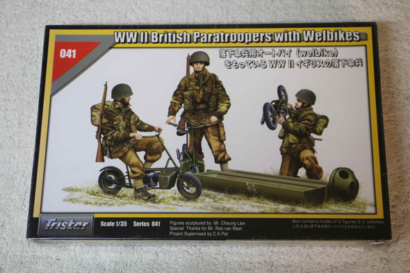 TTR041 - Tristar Models 1/35 WWII British Paratroops w/Welbikes