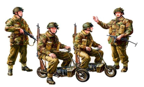 TAM35337 - Tamiya 1/35 British Paras w/Motorcycle (Discontinued)