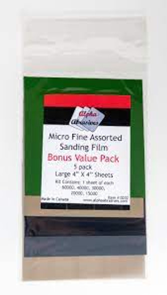 AAB0202 - Alpha Abrasives Micro Sanding Films (15k-60k)