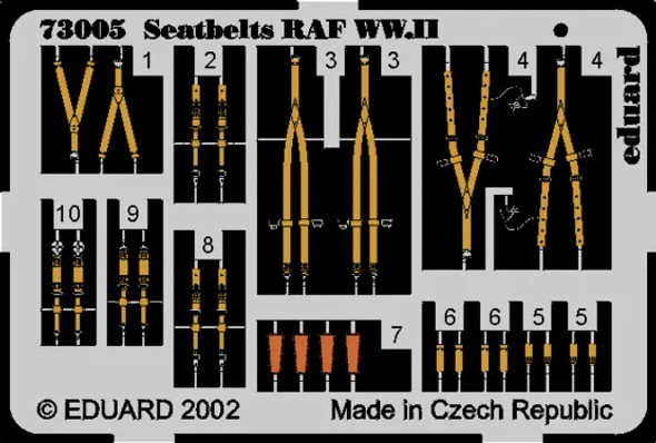 Eduard 1/72 WWII RAF Seatbelts