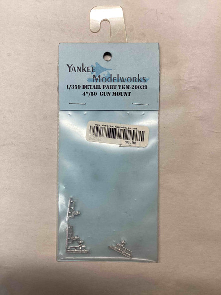 YAN20039 - Yankee Modelworks 1/350 4in 50 Gun Mounted