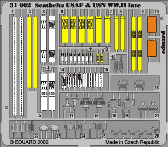 Eduard 1/32 USAAF and USN Seatbelts