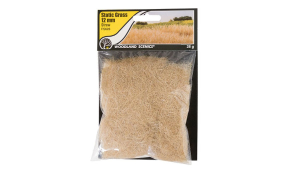 WOOFS628 - Woodland Scenics Static Grass 12mm Straw