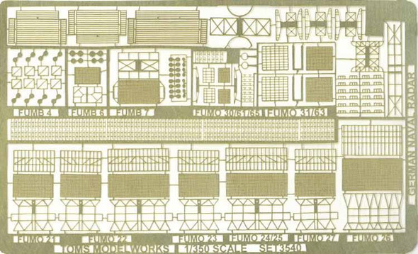 TOM3540 - Tom's Modelworks 1/350 German Naval Radars