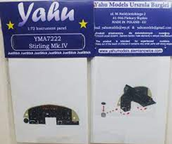 YAHA7222 - Yahu Models 1/72 Stirling Mk.IV Instrument Panel