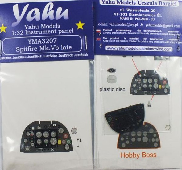 YAHA3207 - Yahu Models 1/32 Spitfire Mk.Vb Late Instrument Panel