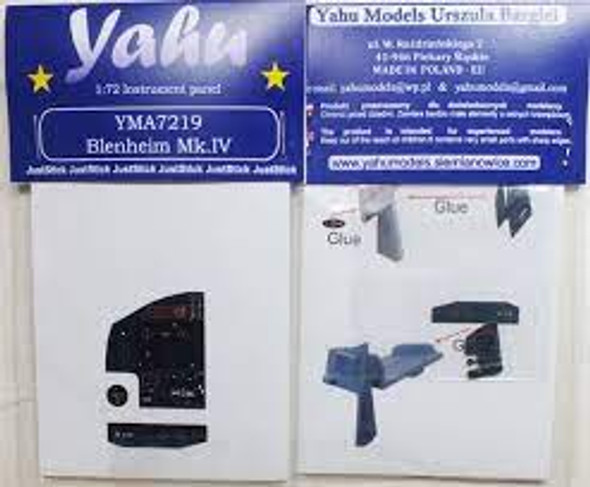 YAHA72019 - Yahu Models 1/72 Blenheim Mk.IV Instrument Panel