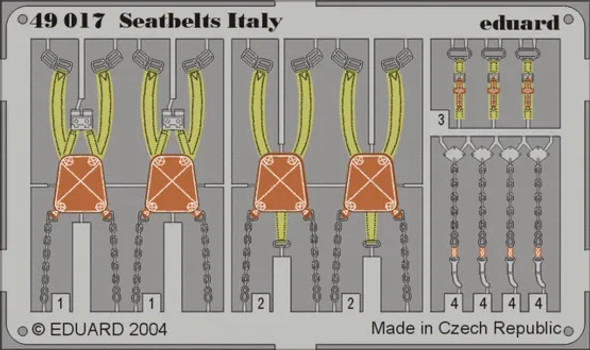 Eduard 1/48 WWII Italian Seatbelts