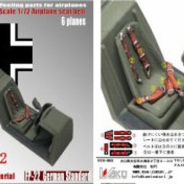 KAZFP7222 - Kamizukuri Fiber and Micron 1/72 FP-22 German Standard WWII Seatbelt