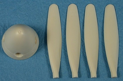 ULT48138 - Ultracast Resin 1/48 P-51 Aeroproducts 4-blade Prop & Sp