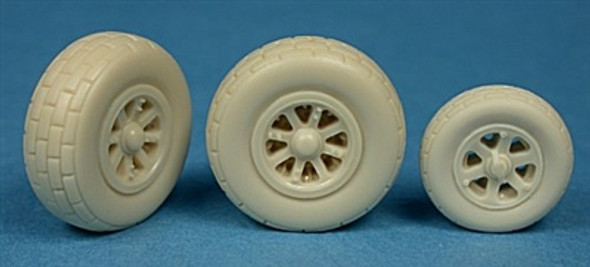 ULT48219 - Ultracast Resin 1/48 P-38 Wheels Block Tread