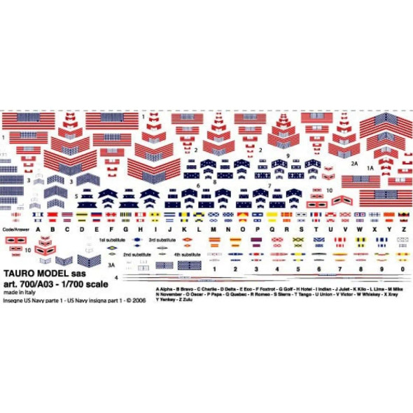 TAU700A03 - Tauro Model 1/700 US Navy Insignia Pt.1