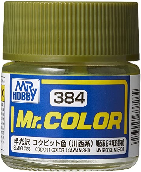 MRHC384 - Mr. Hobby Mr Color Semi Gloss Cockpit Color (Kawanishi) - 10ml - Lacquer