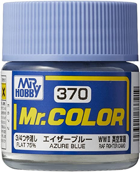 MRHC370 - Mr. Hobby Mr Color Flat Azure Blue - 10ml - Lacquer