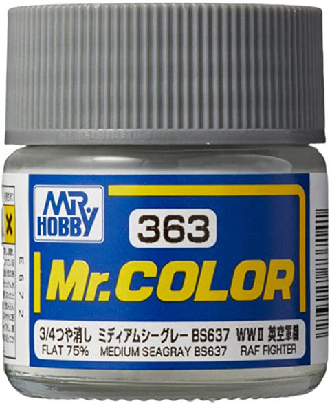 MRHC363 - Mr. Hobby Mr Color Medium Seagray BS637 [RAF standard color / WWII mid-late] 10ml