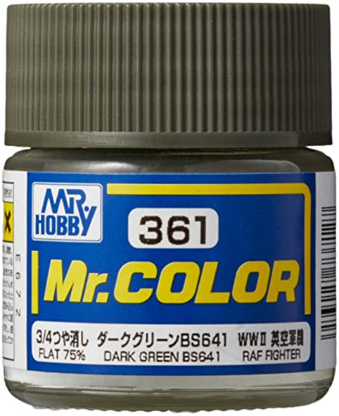 MRHC361 - Mr. Hobby Mr Color Dark Green BS641 - 10ml - Lacquer