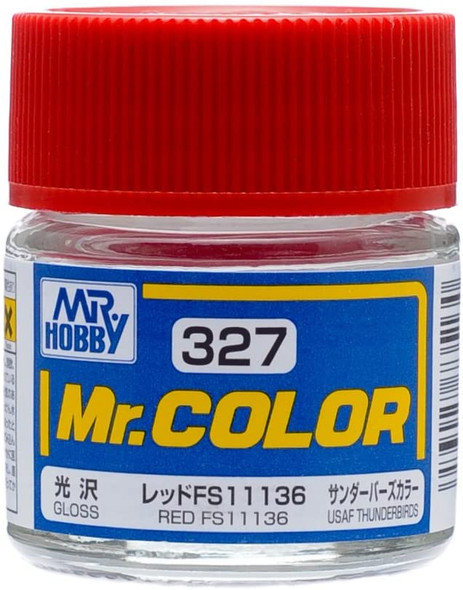 MRHC327 - Mr. Hobby Mr Color Gloss Red FS11136 - 10ml - Lacquer