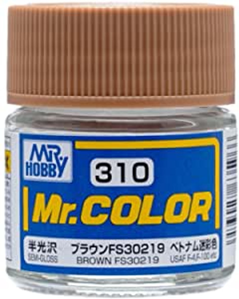 MRHC310 - Mr. Hobby Mr Color Semi Gloss Brown FS30219 - 10ml - Lacquer