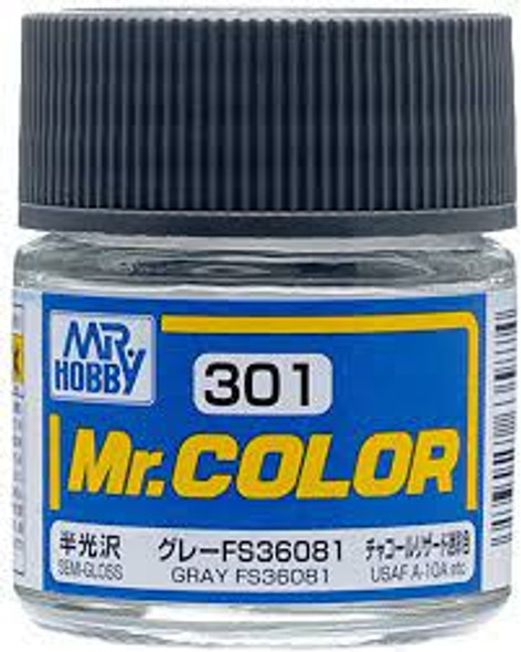 MRHC301 - Mr. Hobby Mr Color Semi Gloss Gray FS36081 - 10ml - Lacquer