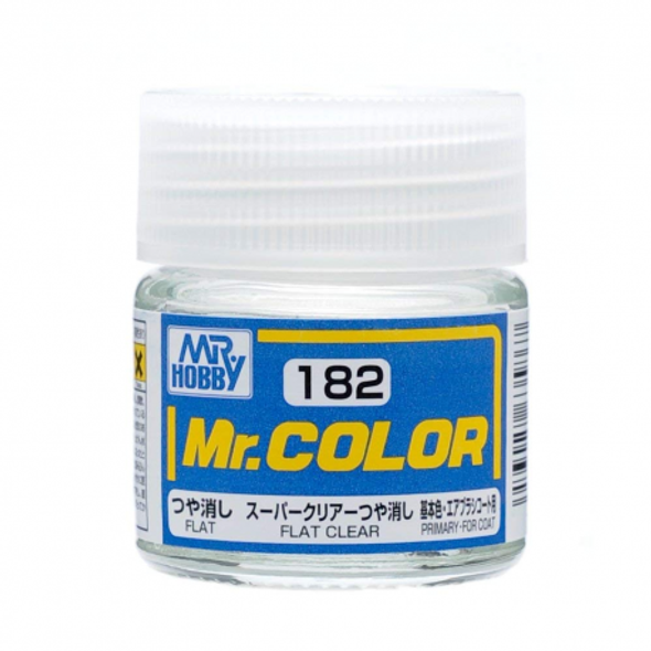 MRHC182 - Mister Hobby Mr Color Flat Clear (Flat/Primary) 10ml