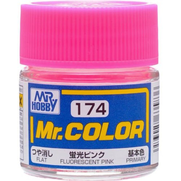 MRHC174 - Mr. Hobby Mr Color Gloss Fluorescent Pink - 10ml - Lacquer