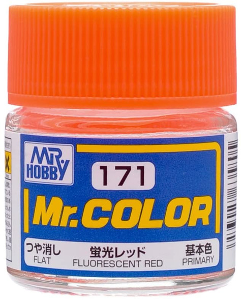 MRHC171 - Mr. Hobby Mr Color Fluorescent Red (Gloss/Primary) 10ml