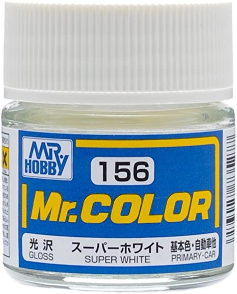 MRHC156 - Mr. Hobby Mr Color Gloss Super White - 10ml - Lacquer