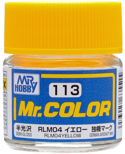 MRHC113 - Mr. Hobby Mr Color Semi Gloss RLM04 Yellow - 10ml - Lacquer