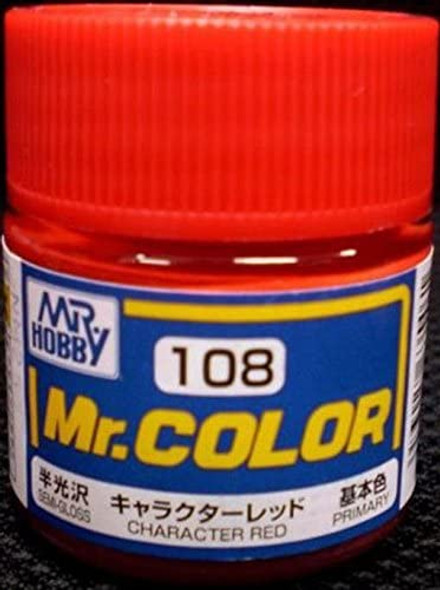 MRHC108 - Mr. Hobby Mr Color Semi Gloss Character Red - 10ml - Lacquer