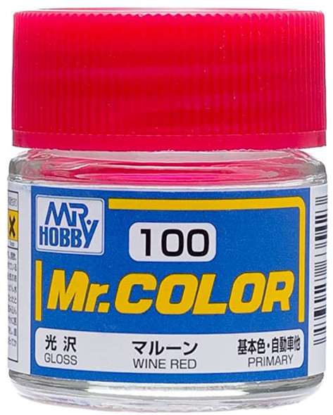 MRHC100 - Mr. Hobby Mr Color Gloss Wine Red - 10ml - Lacquer