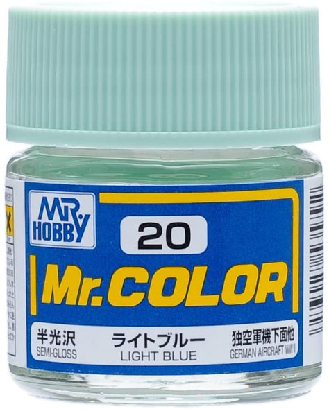 MRHC20 - Mr. Hobby Mr Color Semi Gloss Light Blue - 10ml - Lacquer