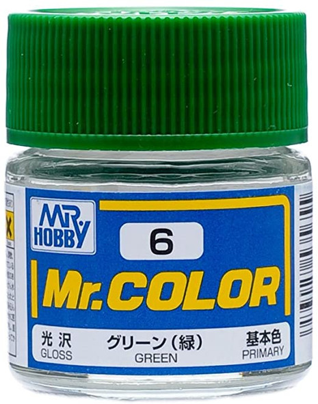 MRHC6 - Mr. Hobby Mr Color Gloss Green - 10ml - Lacquer