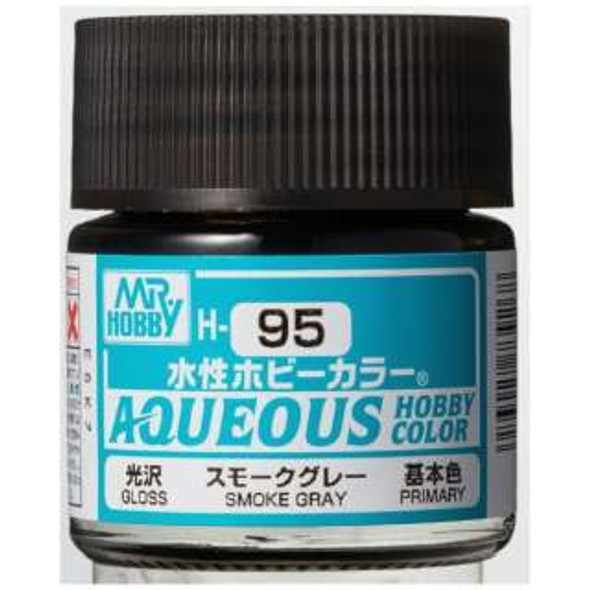 MRHH95 - Mr. Hobby Aqueous Gloss Smoke Gray - 10ml - Acrylic