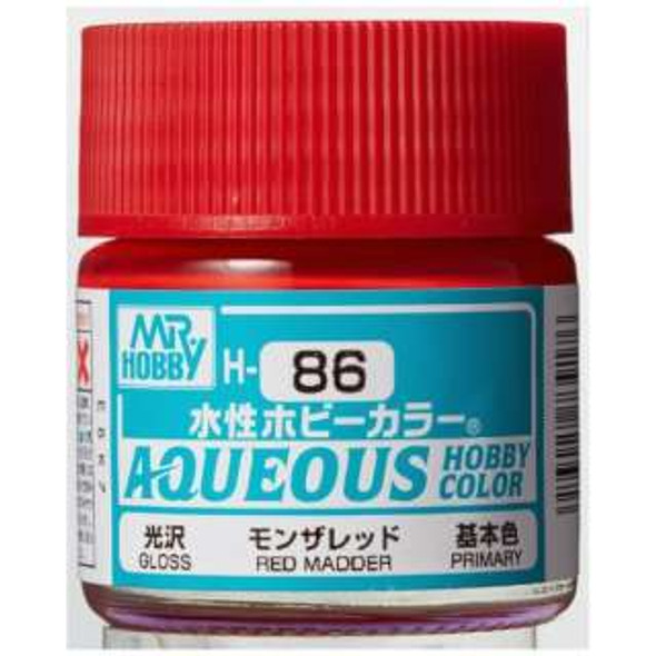 MRHH86 - Mr. Hobby Aqueous Gloss Red Madder - 10ml - Acrylic