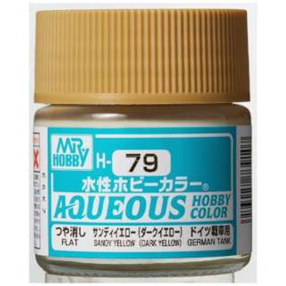 MRHH79 - Mr. Hobby Aqueous Semi Gloss Sandy Yellow - 10ml - Acrylic