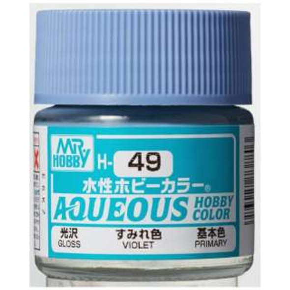 MRHH49 - Mr. Hobby Aqueous Gloss Violet - 10ml - Acrylic