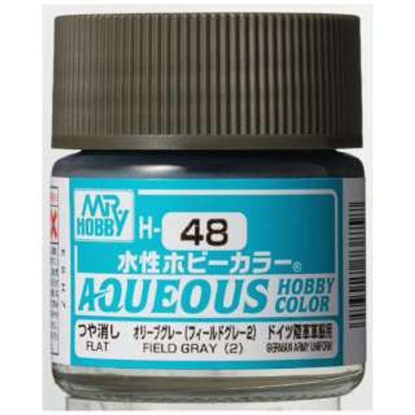 MRHH48 - Mr. Hobby Aqueous Gloss Field Gray 2 - 10ml - Acrylic