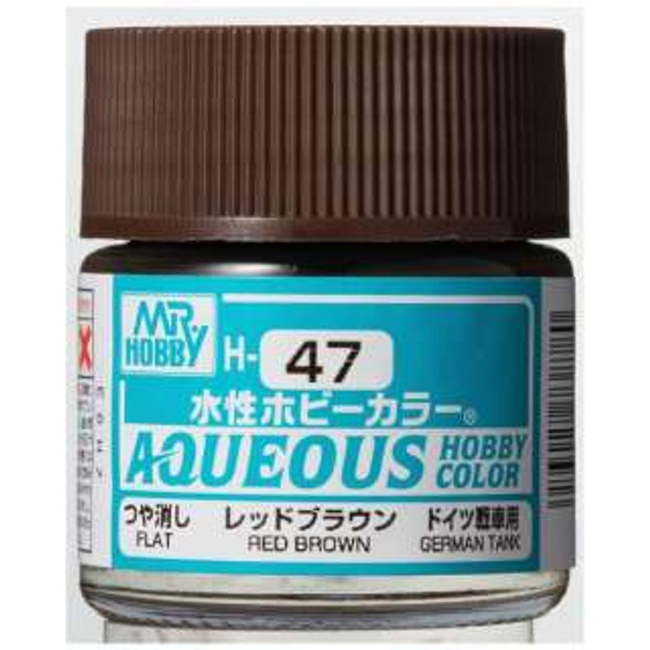 MRHH47 - Mr. Hobby Aqueous Gloss Red Brown - 10ml - Acrylic
