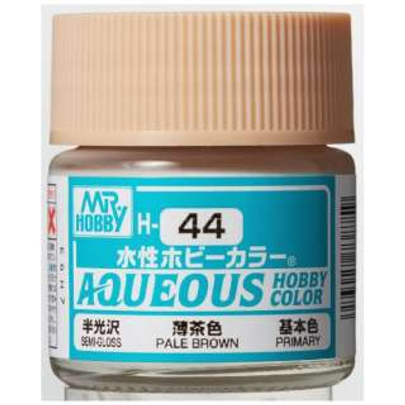 MRHH44 - Mr. Hobby Aqueous Semi Gloss Pale Brown - 10ml - Acrylic