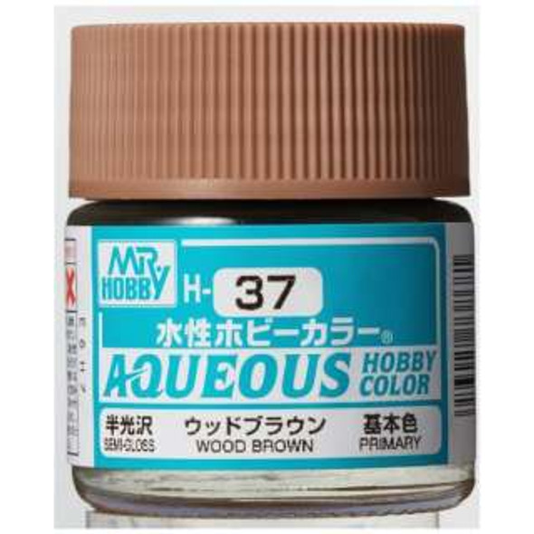 MRHH37 - Mr. Hobby Aqueous Gloss Wood Brown - 10ml - Acrylic