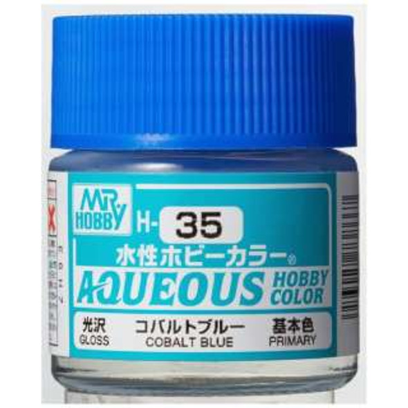 MRHH35 - Mr. Hobby Aqueous Gloss Cobalt Blue - 10ml - Acrylic