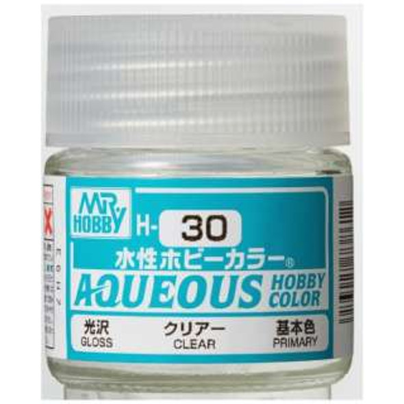 MRHH30 - Mr. Hobby Aqueous Gloss Clear - 10ml - Acrylic