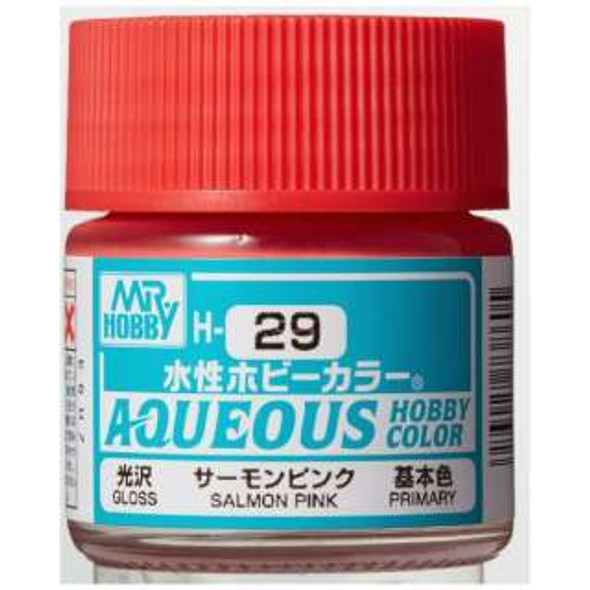 MRHH29 - Mr. Hobby Aqueous Gloss Salmon Pink - 10ml - Acrylic